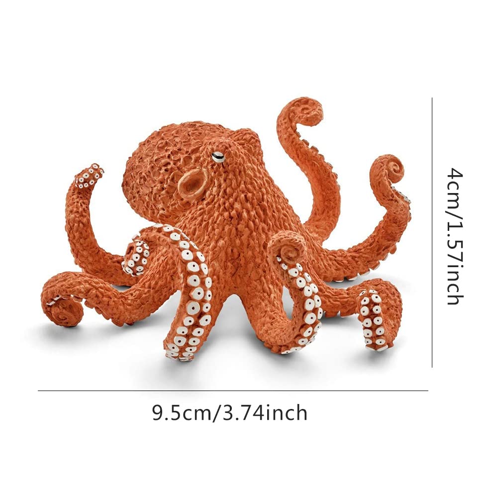 Amazon.co.jp: タコのおもちゃのフィギュア | 手描きの海の海洋動物の